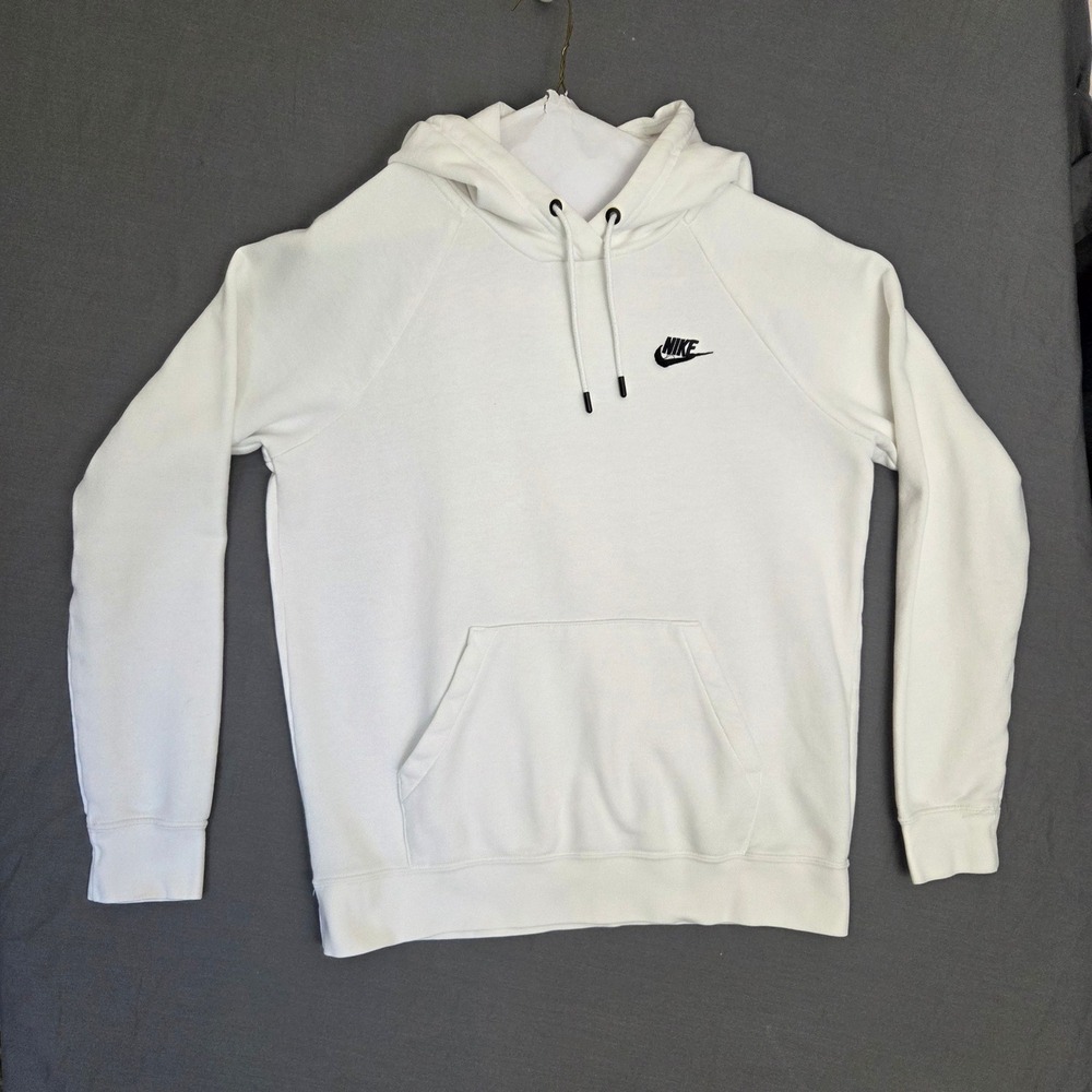 Nike Sportswear Women's Club Fleece Pullover Hoodie - White, Size Small